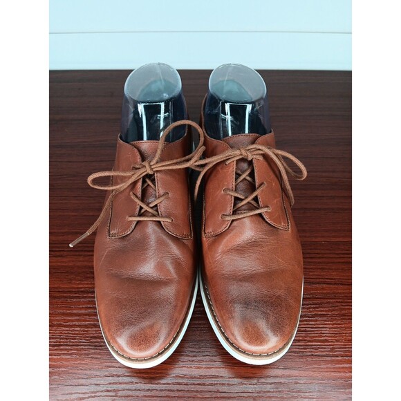 Cole Haan Original Grand Plain Oxford Leather Shoes Size 8.5B Brown Preppy EUC - Picture 1 of 6